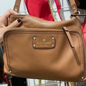 Brown leather Kate Spade crossbody